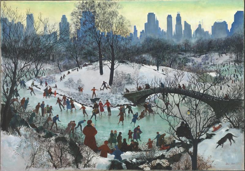 Agnes Tait - Skating in Central Park (1934)